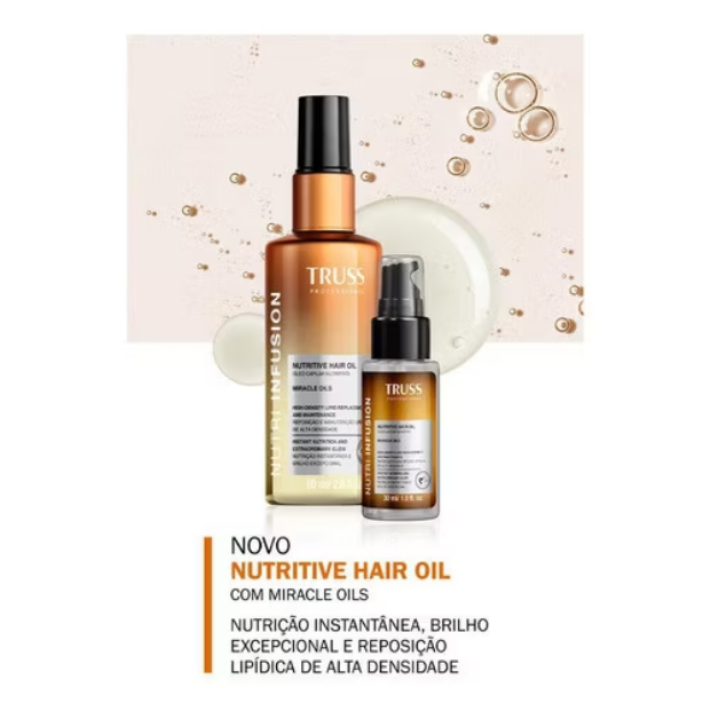 Truss Óleo Capilar Nutritivo Nutri Infusion | Nutrição Profunda e Controle de Frizz | 30ml