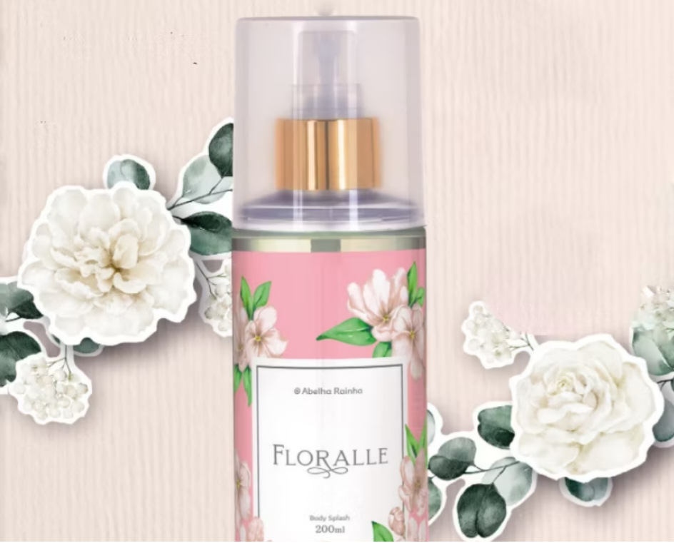 Body Splash Floralle 200ml Feminino Delicado e Floral - Abelha Rainha