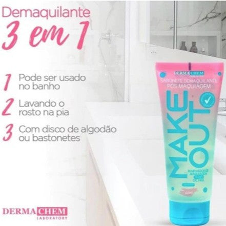Dermachem – Sabonete Líquido Demaquilante Pós Makeout 100ml